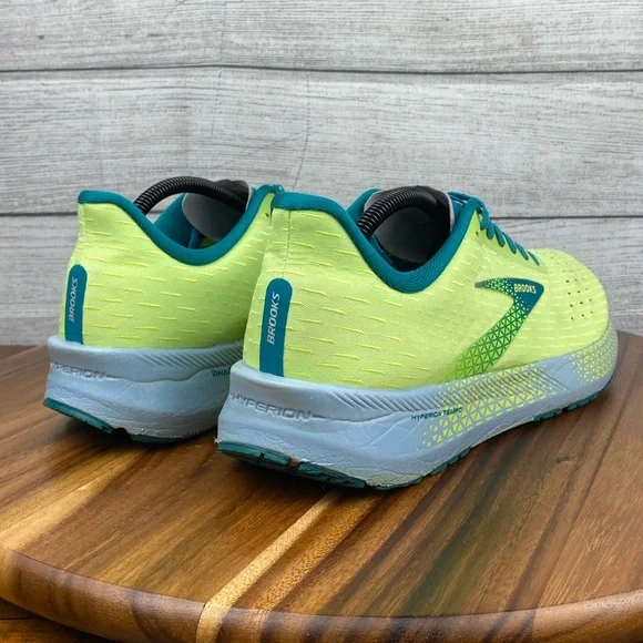 Brooks Hyperion Tempo Road Running Shoe Green Yellow Blue Men’s Sneaker Size 11 - Picture 5 of 12